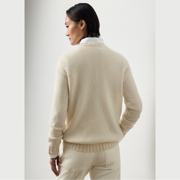 Ralph Lauren Collection Flag Cashmere Crewneck Sweater Pre-Spring 2026 - Picture 11 of 13